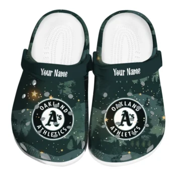 custom oakland athletics deer nightscape clogs best selling