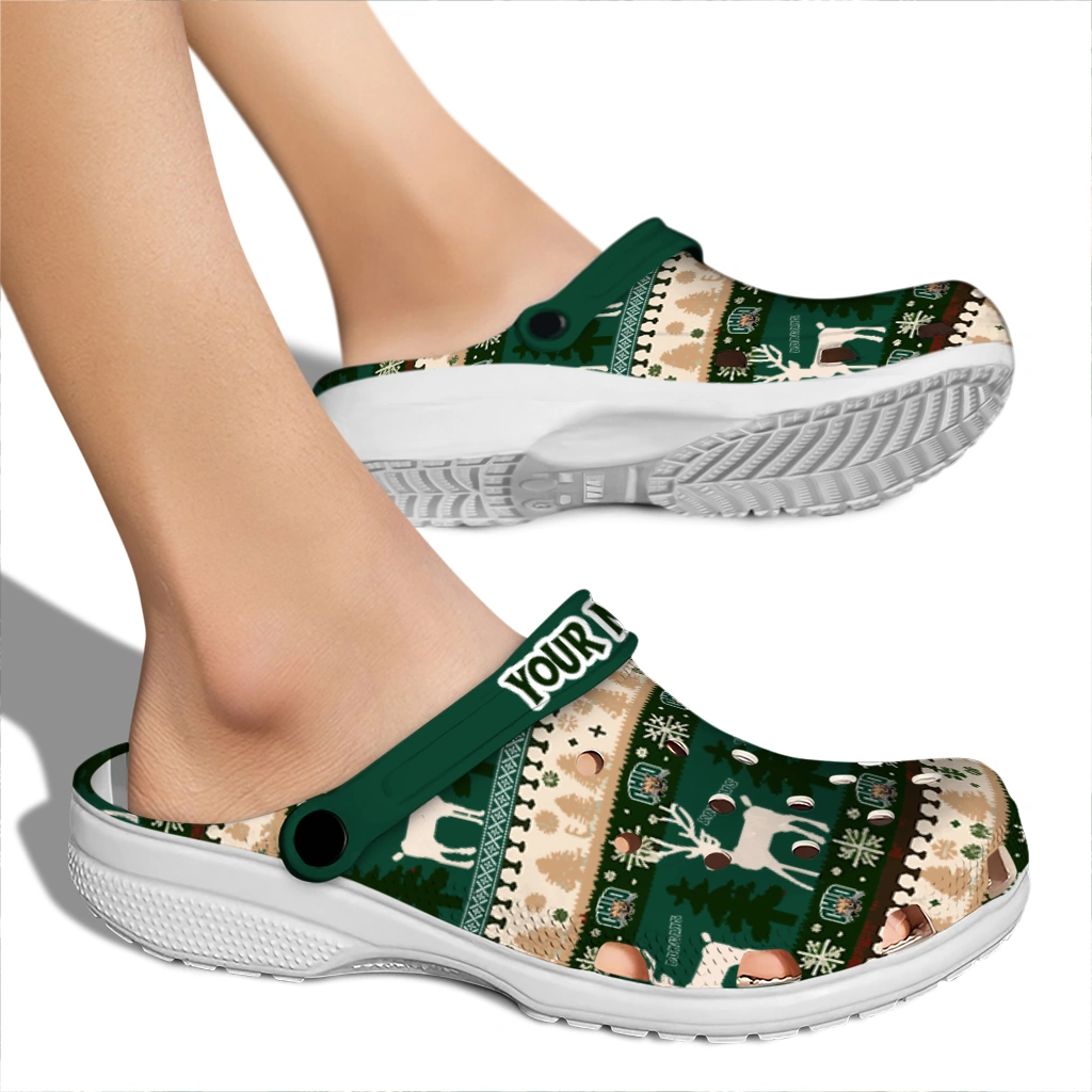 custom ohio bobcats christmas motif clogs fashion forward custom ohio bobcats christmas motif clogs fashion forward