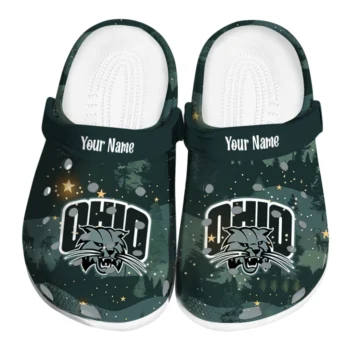 custom ohio bobcats deer nightscape clogs best selling