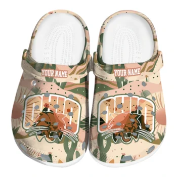 custom ohio bobcats desert cactus pattern clogs best selling
