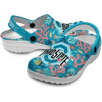 custom ohio state buckeyes tropical fish ocean clogs high quality