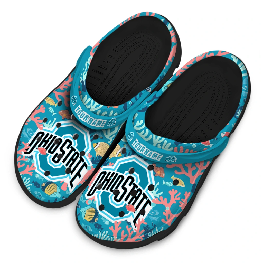 custom ohio state buckeyes tropical fish ocean clogs latest model custom ohio state buckeyes tropical fish ocean clogs latest model