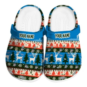 custom oklahoma city thunder christmas motif clogs best selling