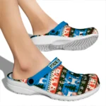 custom oklahoma city thunder christmas motif clogs best selling