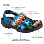 custom oklahoma city thunder christmas motif clogs best selling