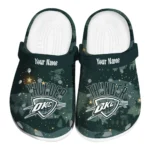 custom oklahoma city thunder deer nightscape clogs best selling