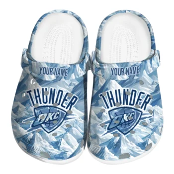 custom oklahoma city thunder mountain artwork clogs best selling