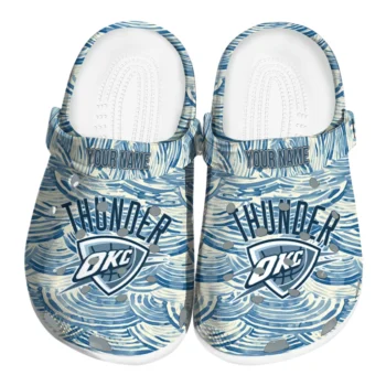 custom oklahoma city thunder sea swirls clogs best selling