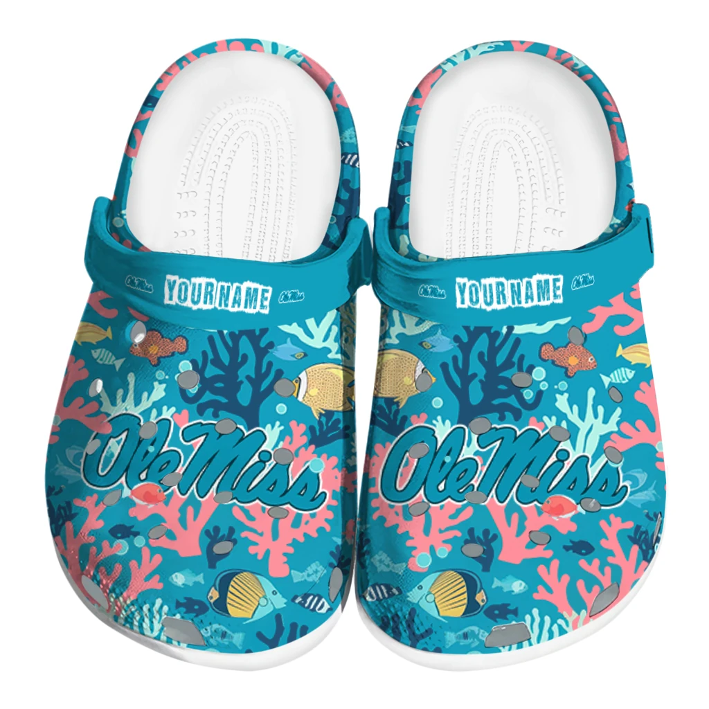 custom ole miss rebels tropical fish ocean clogs best selling custom ole miss rebels tropical fish ocean clogs best selling