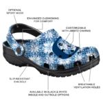 custom oregon ducks snowflake mosaic clogs best selling