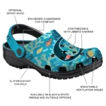 custom oregon ducks tropical fish ocean clogs best selling