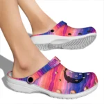 custom oregon ducks wavy stripes clogs best selling