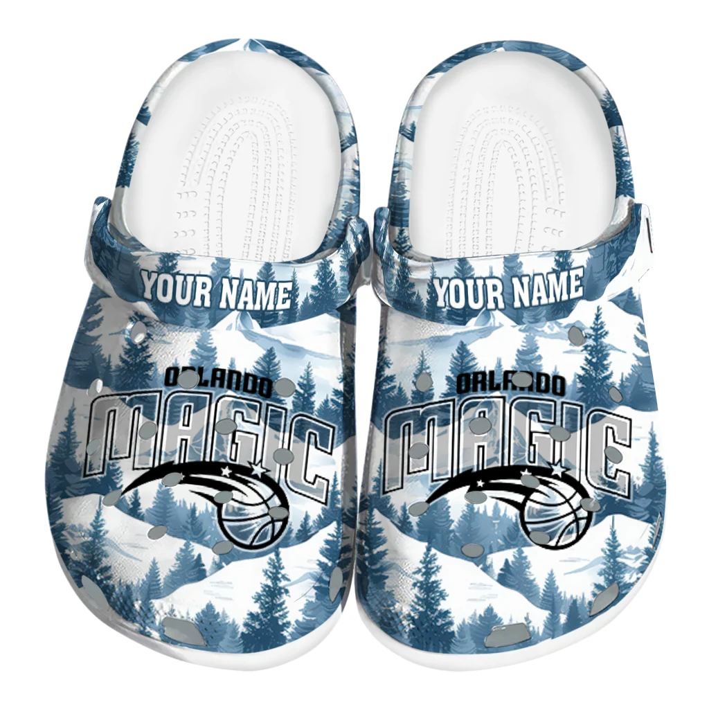 custom orlando magic snowy mountains clogs best selling custom orlando magic snowy mountains clogs best selling