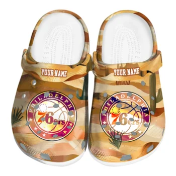 custom philadelphia 76ers desert layers clogs best selling