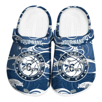 custom philadelphia 76ers wave flow clogs best selling