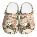 custom philadelphia eagles desert cactus pattern clogs best selling