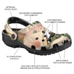 custom philadelphia eagles desert cactus pattern clogs best selling