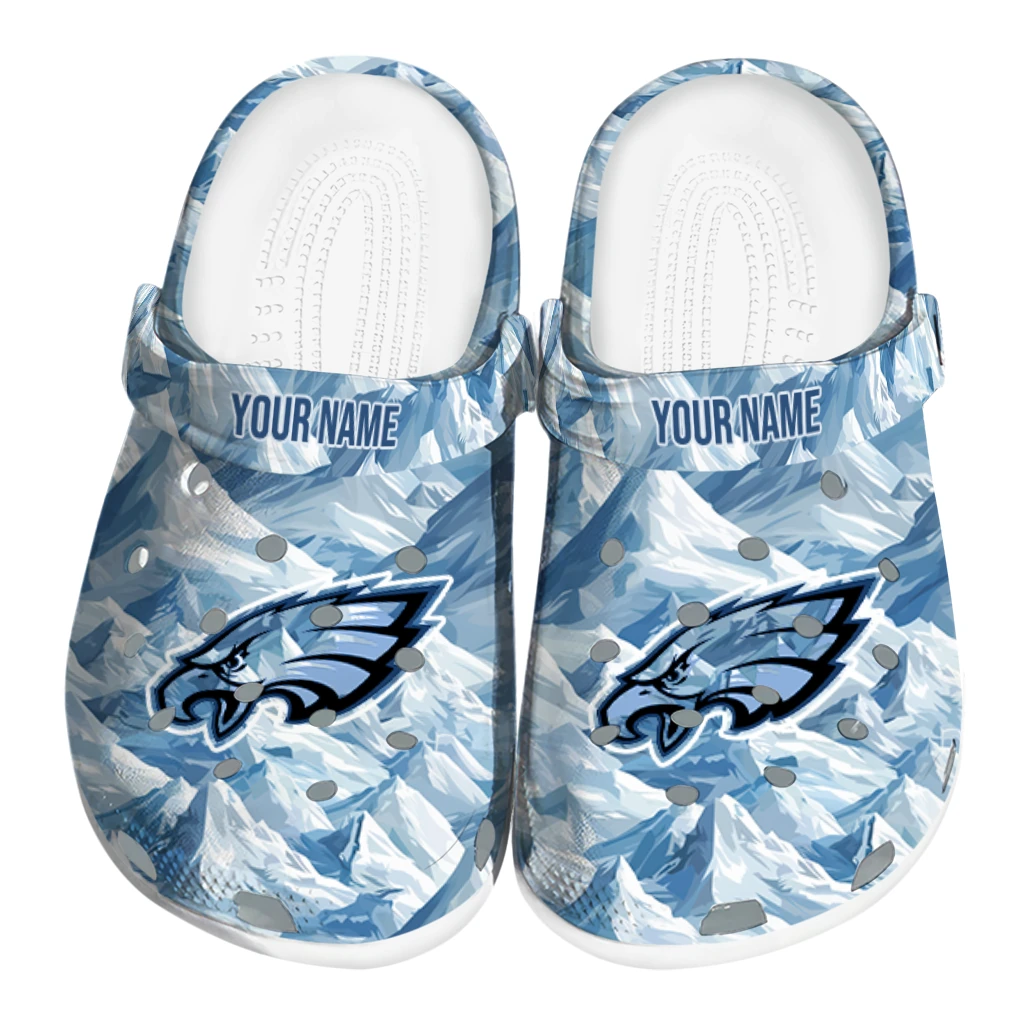 custom philadelphia eagles mountain artwork clogs best selling custom philadelphia eagles mountain artwork clogs best selling