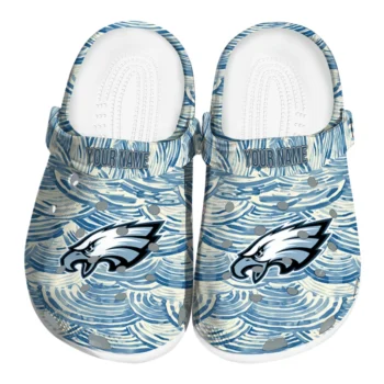 custom philadelphia eagles sea swirls clogs best selling