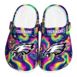 custom philadelphia eagles swirling mushrooms clogs best selling