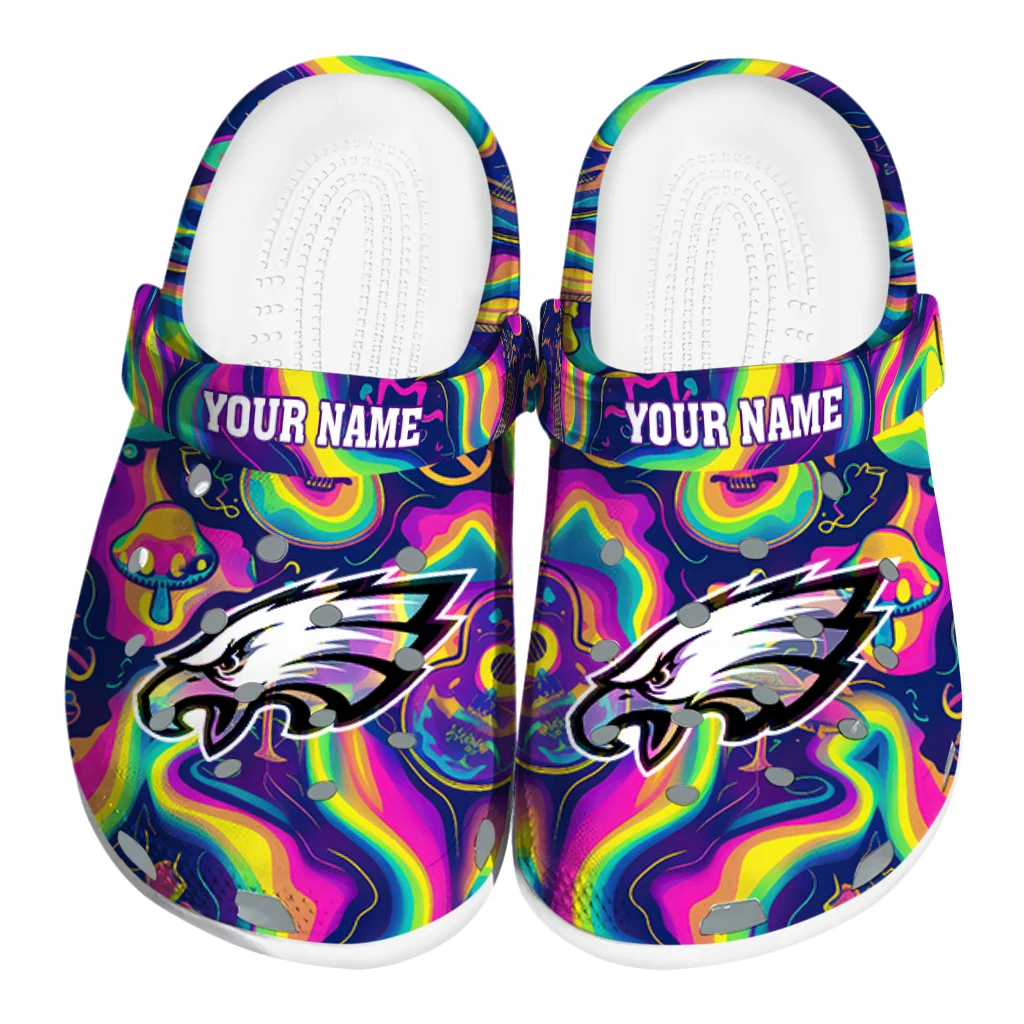 custom philadelphia eagles swirling mushrooms clogs best selling custom philadelphia eagles swirling mushrooms clogs best selling