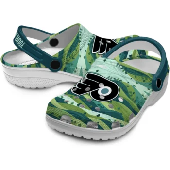 custom philadelphia flyers hills illustration clogs high quality