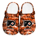custom philadelphia flyers snowy hills clogs best selling