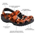 custom philadelphia flyers snowy hills clogs best selling