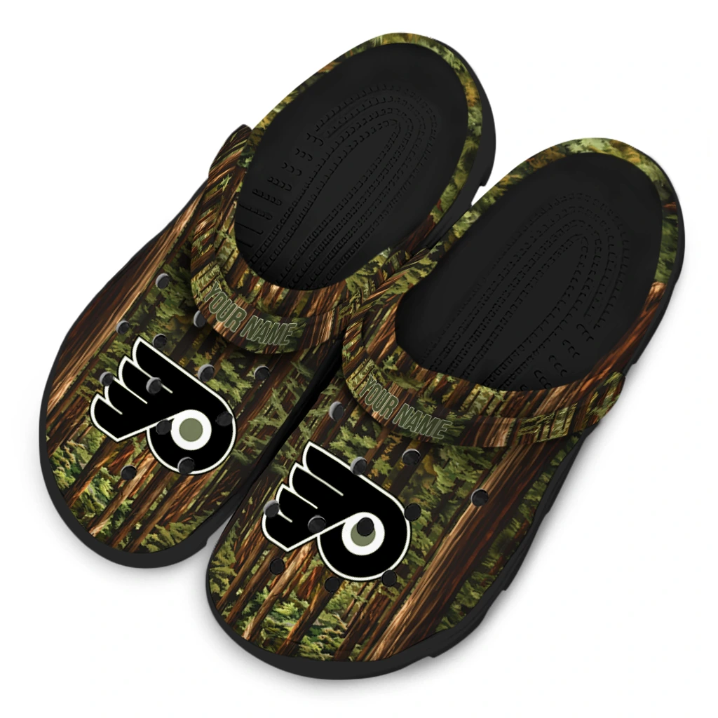 custom philadelphia flyers woods forest designs clogs latest model custom philadelphia flyers woods forest designs clogs latest model