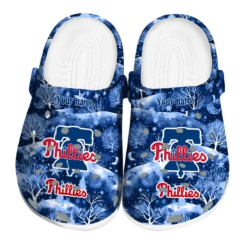 custom philadelphia phillies snowy hills clogs best selling