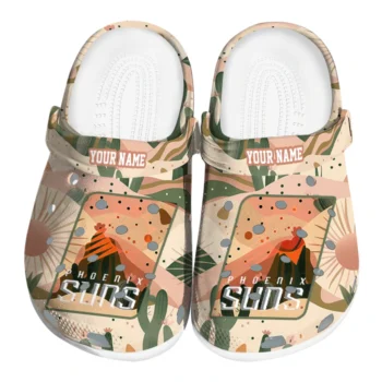 custom phoenix suns desert cactus pattern clogs best selling