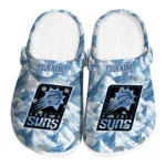 custom phoenix suns mountain artwork clogs best selling