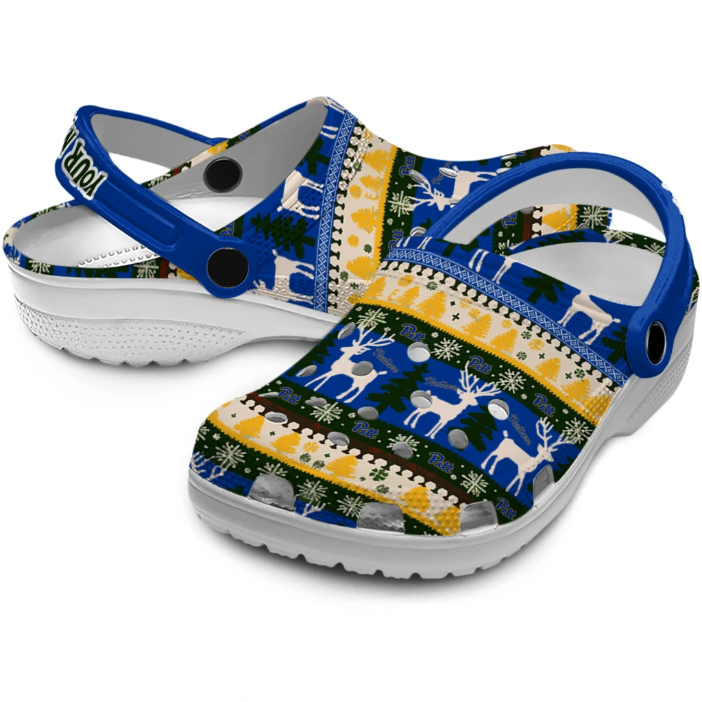 custom pittsburgh panthers christmas motif clogs high quality custom pittsburgh panthers christmas motif clogs high quality