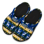 custom pittsburgh panthers christmas motif clogs best selling