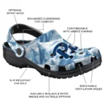 custom pittsburgh panthers mountain artwork clogs best selling