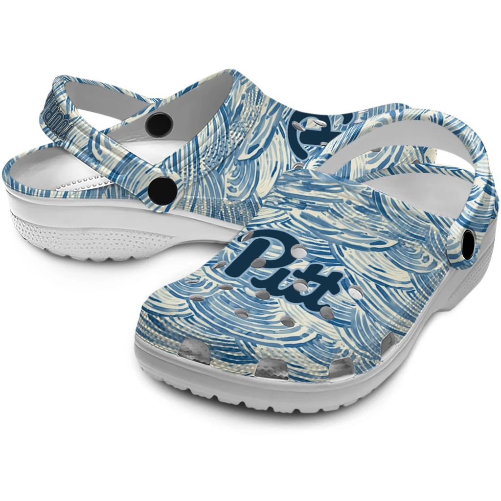 custom pittsburgh panthers sea swirls clogs high quality custom pittsburgh panthers sea swirls clogs high quality