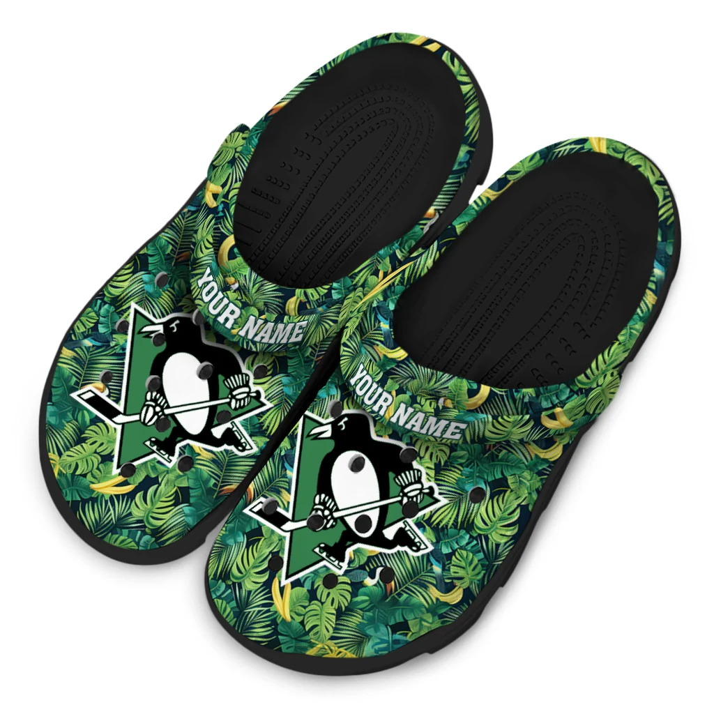 custom pittsburgh penguins tropical leaves clogs latest model custom pittsburgh penguins tropical leaves clogs latest model