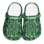 custom pittsburgh pirates tropical leaves clogs best selling