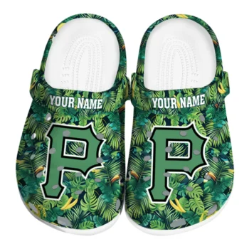 custom pittsburgh pirates tropical leaves clogs best selling