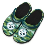 custom pittsburgh steelers hills illustration clogs best selling