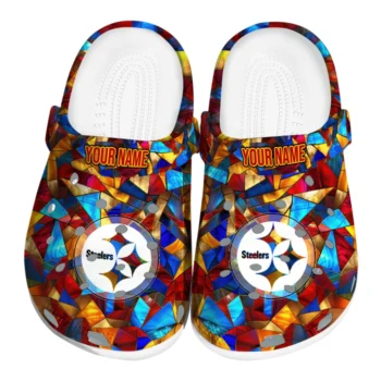 custom pittsburgh steelers prism pieces clogs best selling
