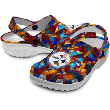 custom pittsburgh steelers prism pieces clogs high quality