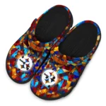 custom pittsburgh steelers prism pieces clogs best selling