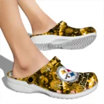 custom pittsburgh steelers snowy hills clogs best selling