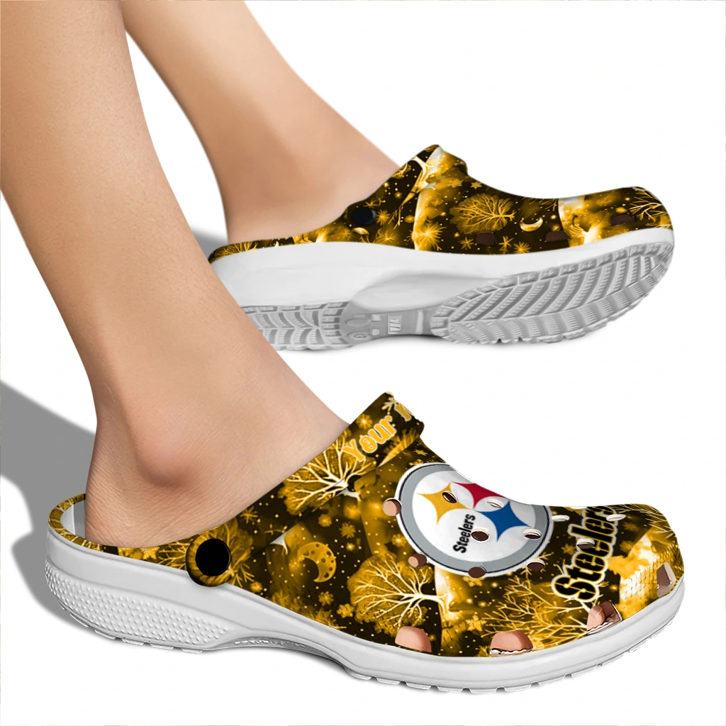 custom pittsburgh steelers snowy hills clogs fashion forward custom pittsburgh steelers snowy hills clogs fashion forward
