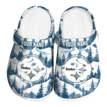 custom pittsburgh steelers snowy mountains clogs best selling