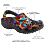 custom portland trail blazers prism pieces clogs best selling