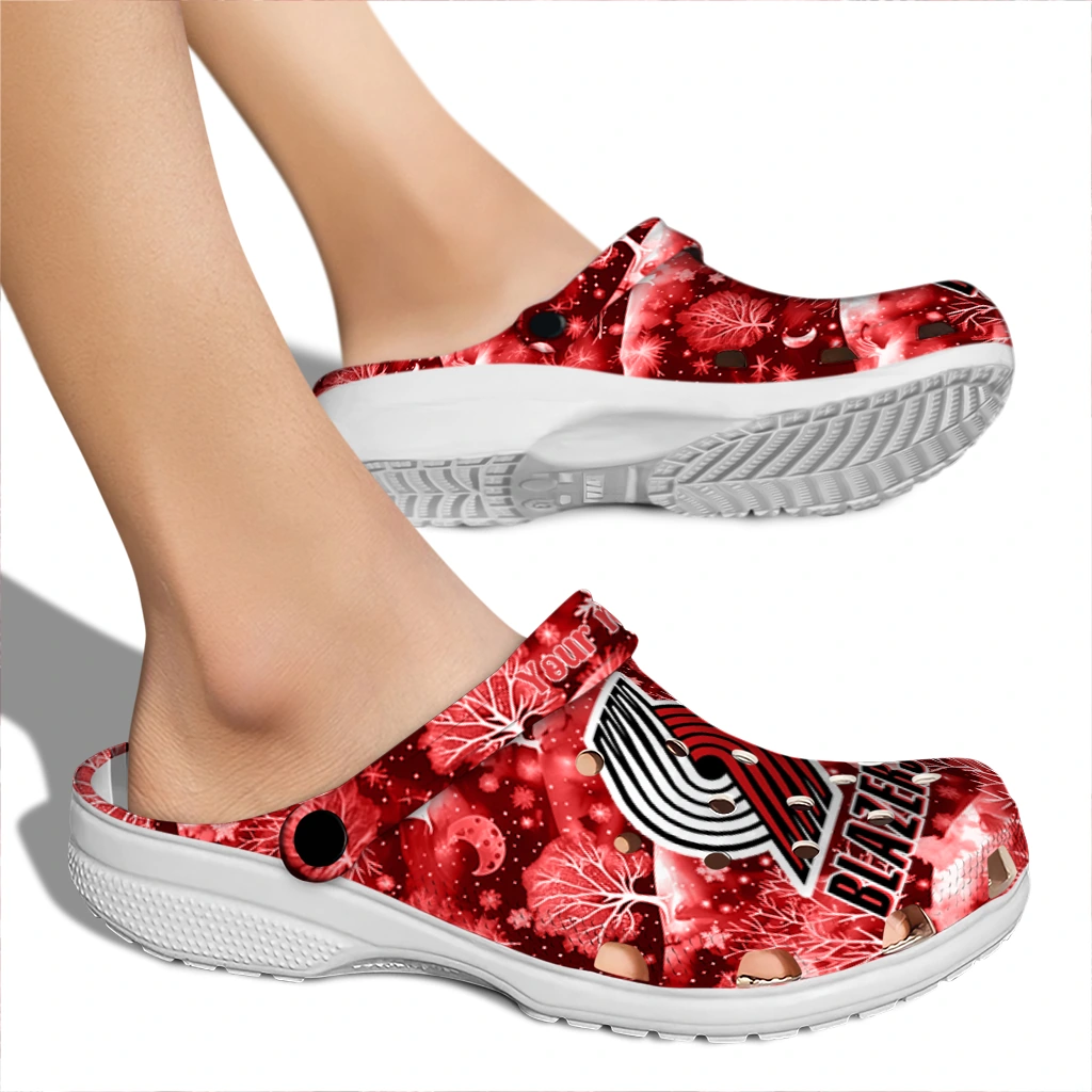 custom portland trail blazers snowy hills clogs fashion forward custom portland trail blazers snowy hills clogs fashion forward
