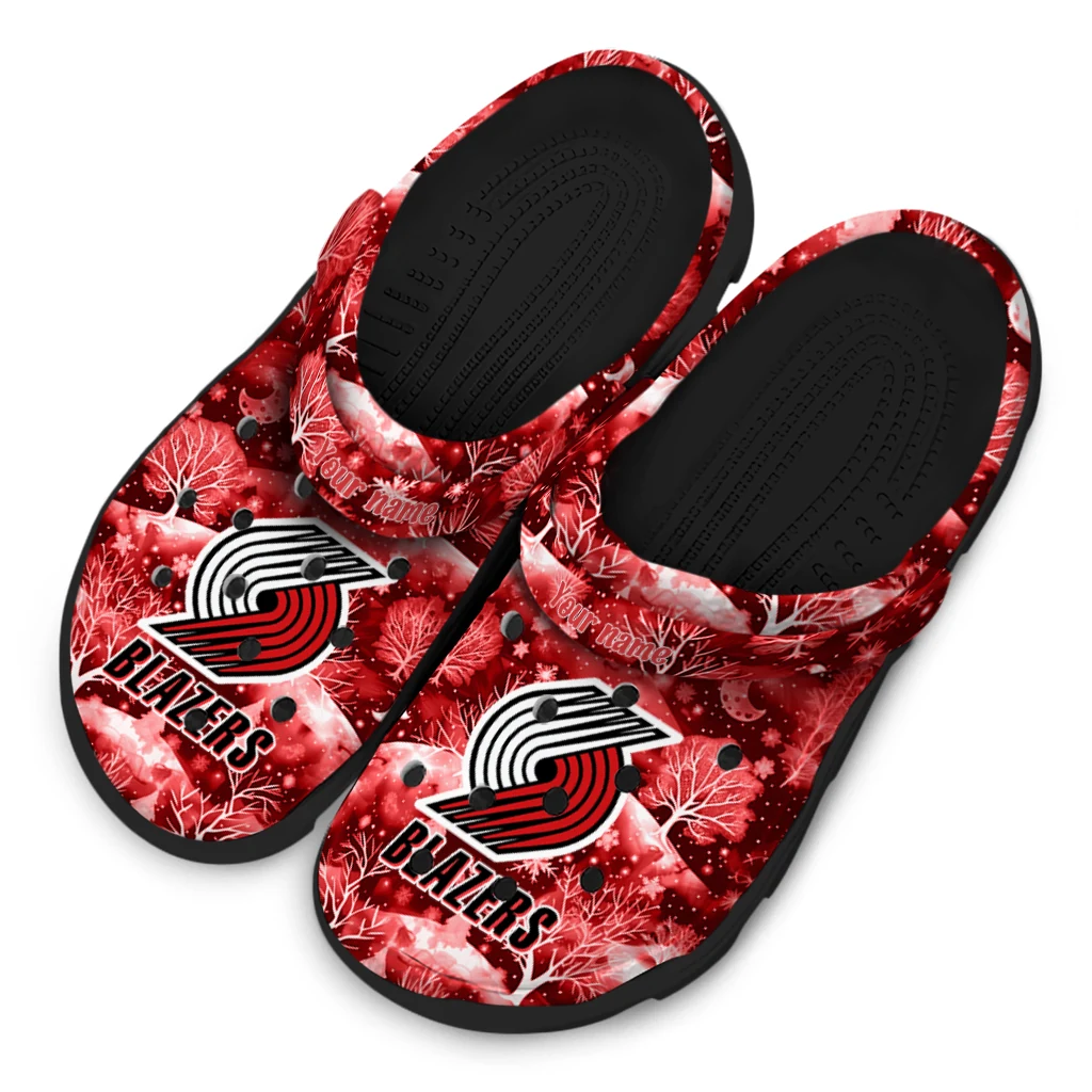 custom portland trail blazers snowy hills clogs latest model custom portland trail blazers snowy hills clogs latest model
