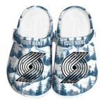 custom portland trail blazers snowy mountains clogs best selling